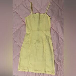 Yellow H&M Denim Dress